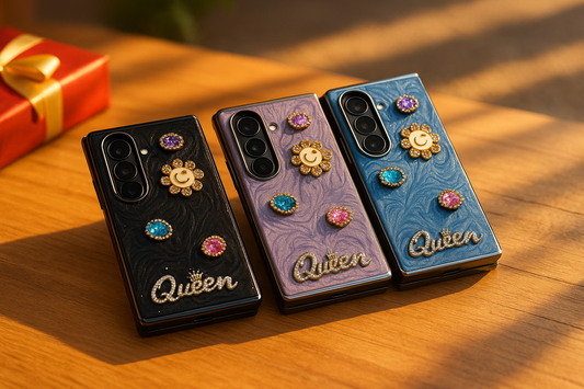 Luxury 3D Rhinestone & Pearl Case Samsung Fold Series
