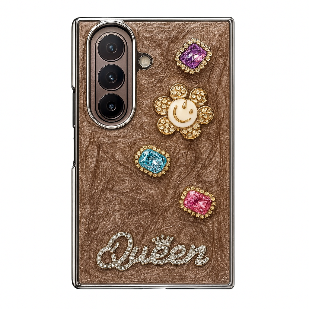 Luxury 3D Rhinestone & Pearl Case Samsung Fold Series